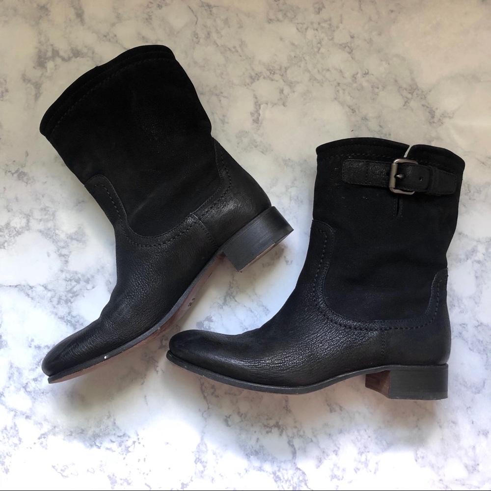 💯% AUTHENTIC PRADA Suede and Leather Boots